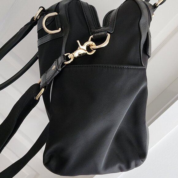 Rebecca Minkoff Black Knocked Up Black Nylon/Leather Diaper Bag with gold hardwa - Picture 10 of 12